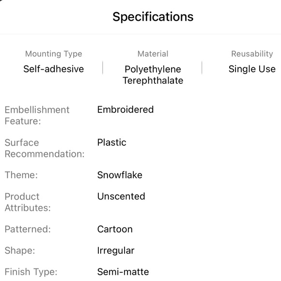 NWT ❄️☃️❄️ 5D EMBOSSED WINTER GNOME PRINT NAIL ART SELF ADHESIVE DECALS STICKERS - Picture 5 of 5